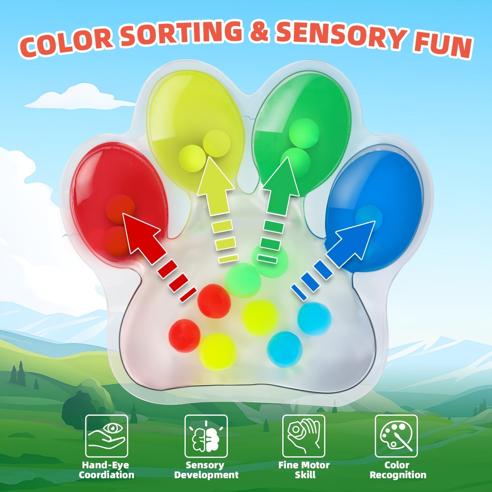 Educational Sorting Toy for Fine Motor Skills