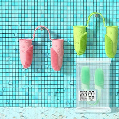 Pet Toothbrush Dog Cat Double Finger Cover Teeth Cleaner Oral Cleaning Tool