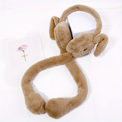 Rabbit Ears Plush Earmuffs for Women