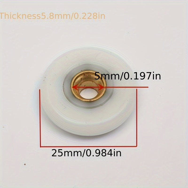 2pcs Bathroom Bearing Door Runner Sliding Shower Door Roller Pulley