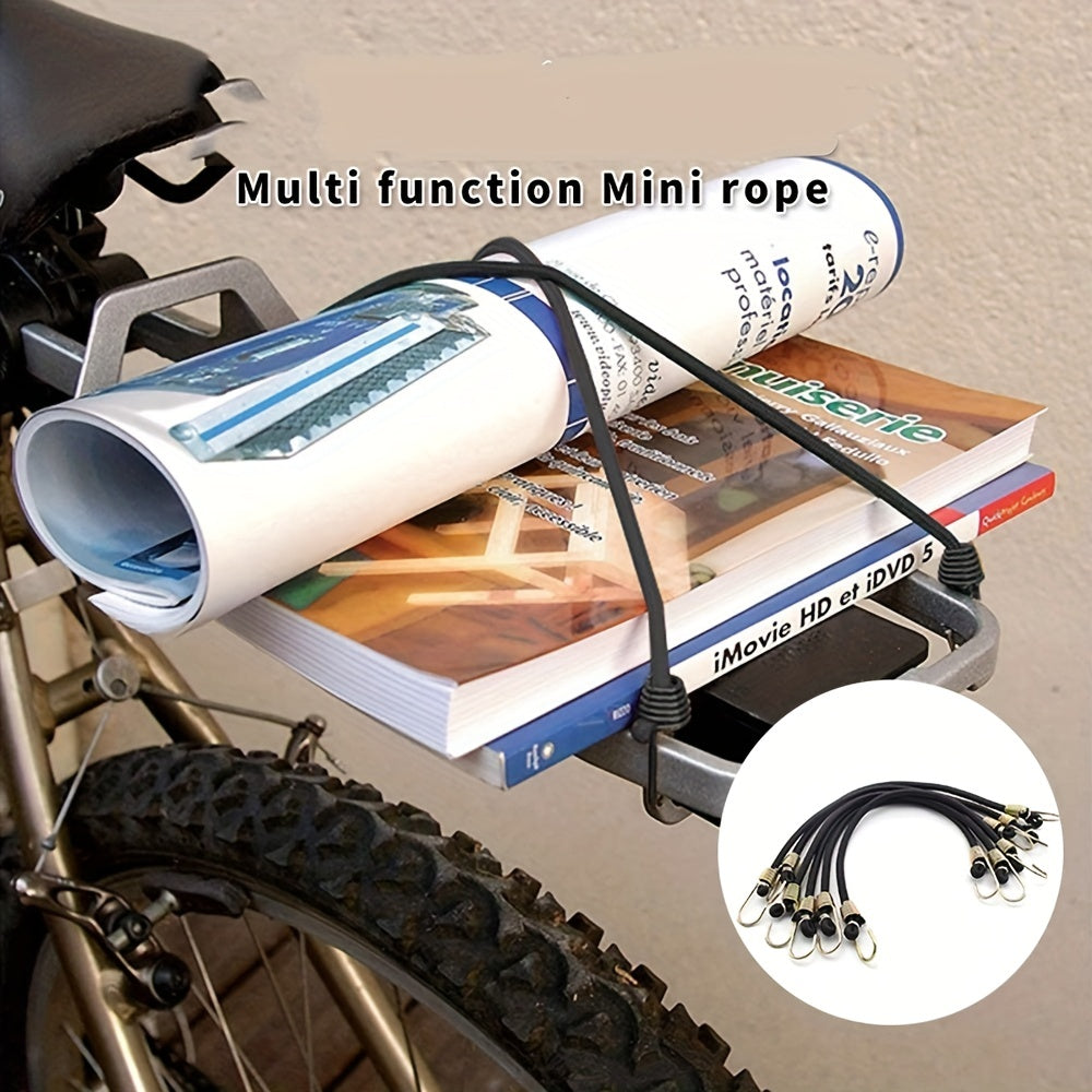 15pcs Heavy Duty Bungee Cords 12in Mini with Hooks - Camping, Cars, Bicycles