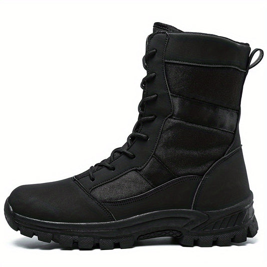 Men's Combat High Boots Non Slip Lace Up Hiking Shoes