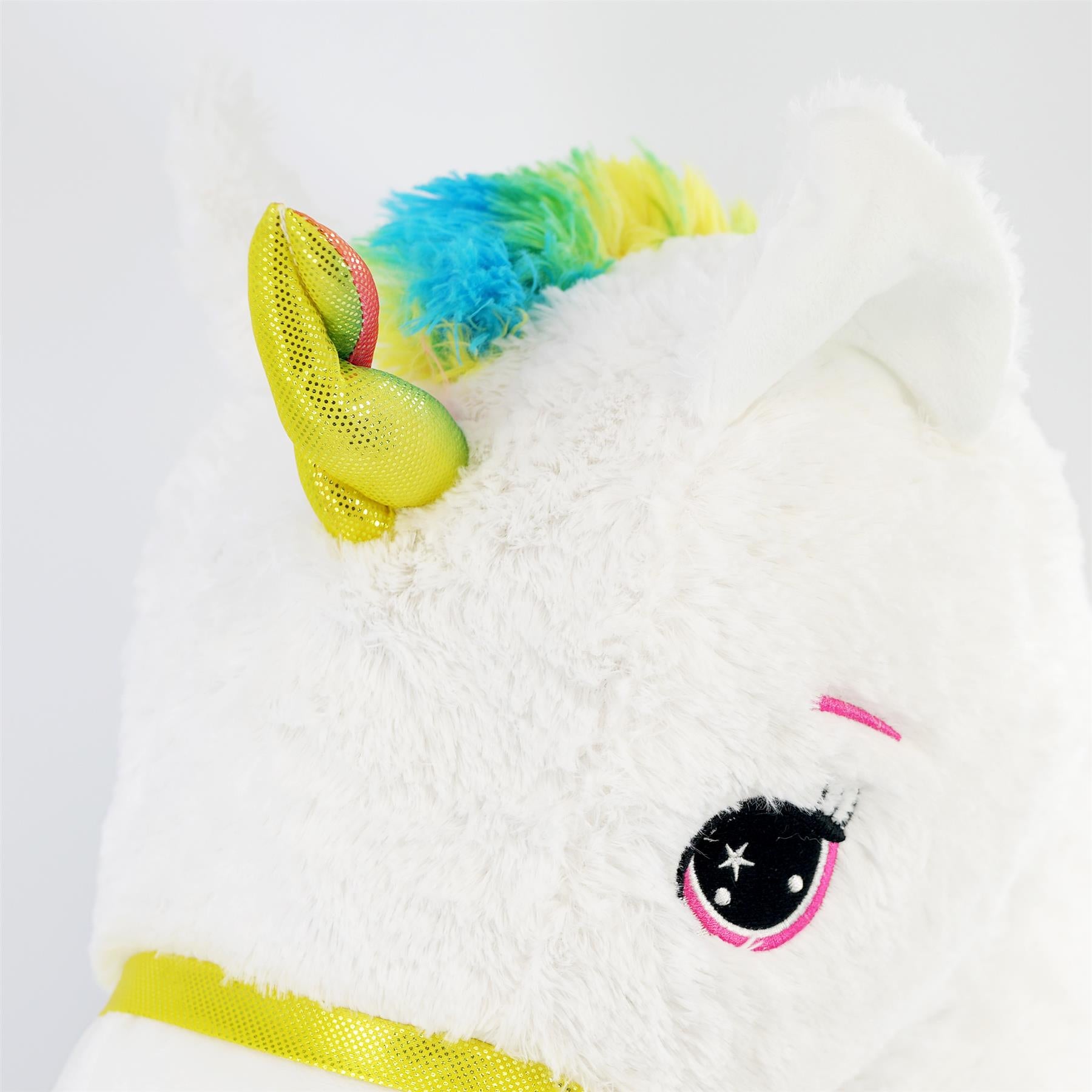 Large Plush Unicorn Giant Teddy Stuffed Lying Horse Soft Cuddly Toy