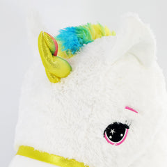 Large Plush Unicorn Giant Teddy Stuffed Lying Horse Soft Cuddly Toy