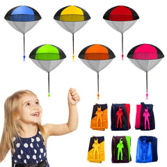 6pcs Parachute Toys Anti Tangle Throwing Parachute Toys