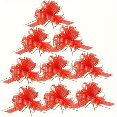 20pcs Plastic Bow Ornaments Party Supplies Gift Wrap Christmas Props