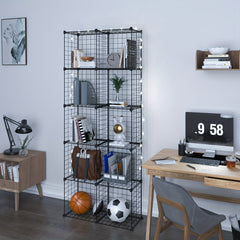 DIY Assembled Storage Rack Vertical Bookcase for Living Room Study Office