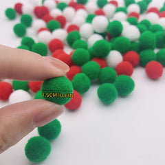160pcs Mixed Pom Balls for Crafts Party Christmas Decoration
