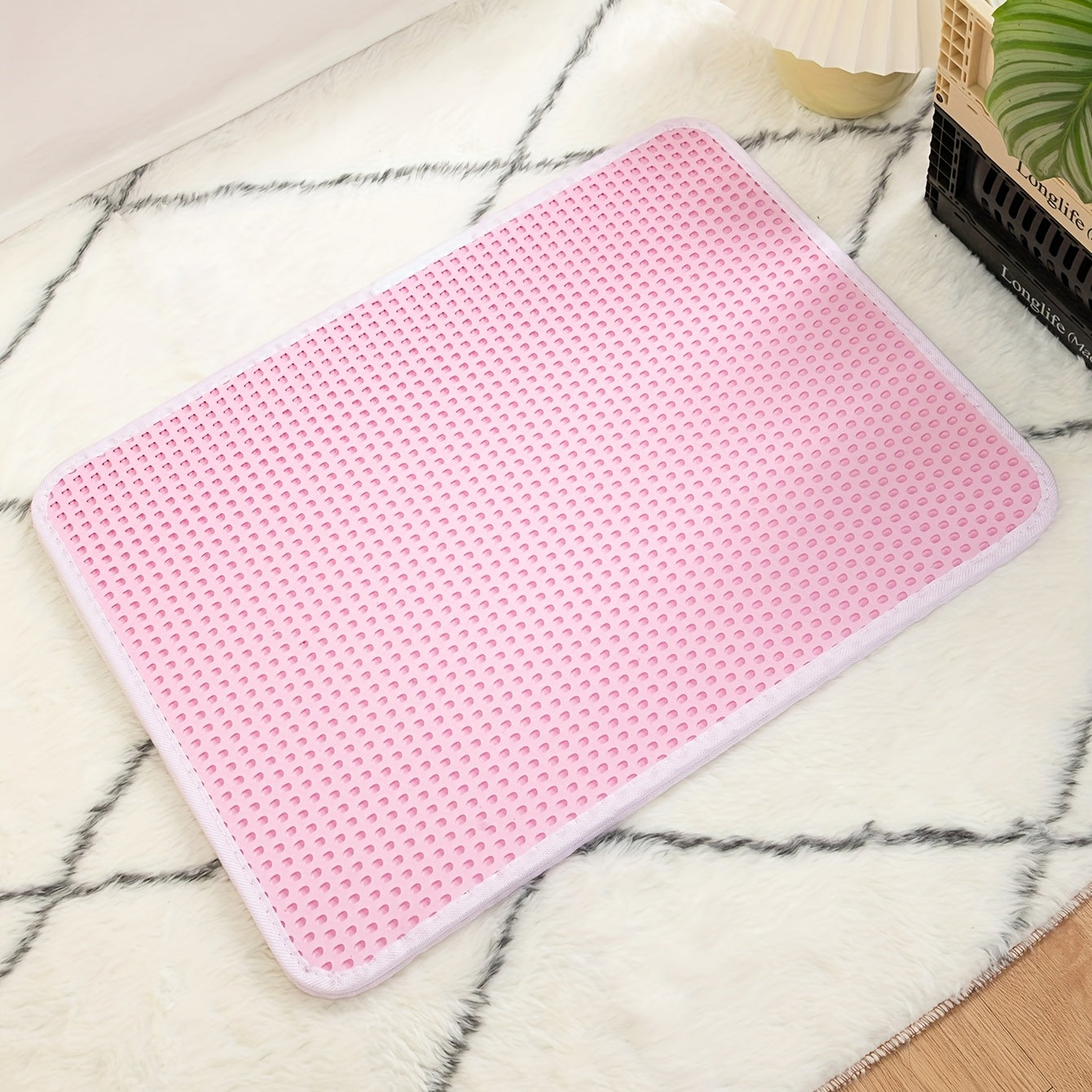 Double Layer Cat Litter Mat Traps Litter Easy To Clean