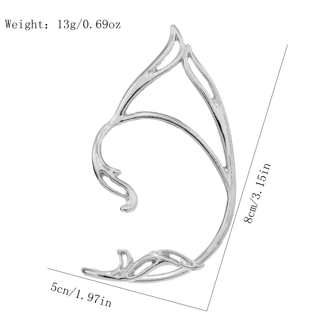 Metal 3D Cat Ear Fairy Ear Clip