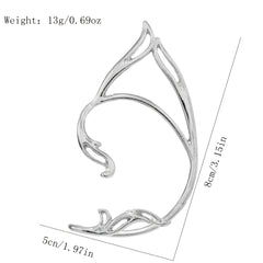Metal 3D Cat Ear Fairy Ear Clip