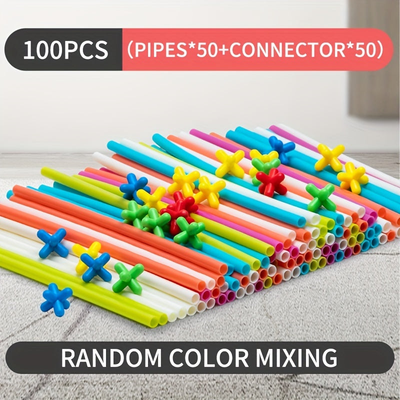 DIY Pipeline Building Blocks Puzzle Toys - Morandi Colors