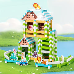 120pc Wooden Building Blocks, Educational Toy for Kids