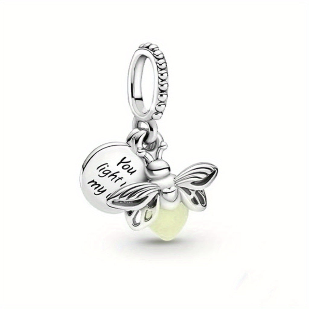 Glowworm Charm Beads Glowing For 3mm Bracelet DIY Pendant Set
