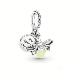 Glowworm Charm Beads Glowing For 3mm Bracelet DIY Pendant Set