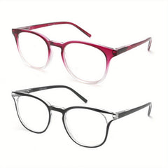 Retro Round Frame Reading Glasses for Men Anti Blue Light Casual Eyeglasses