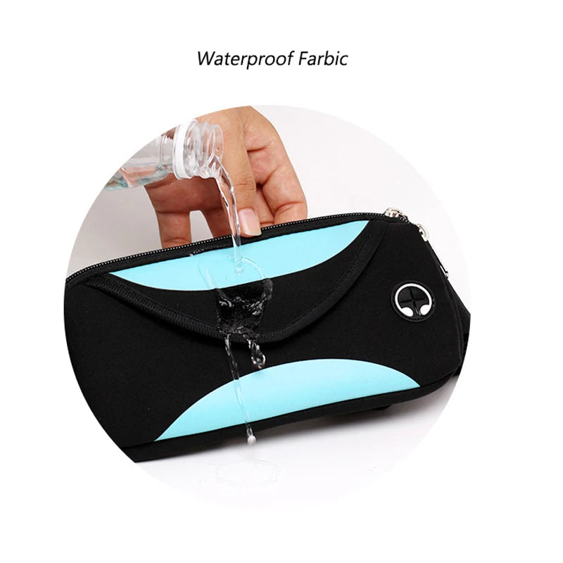 7inch Sport Runnning Waist Bag Waterproof Hip Bag