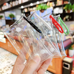 8 Colors Transparent PVC Key Wallet Case Chain Ring Pouch Car Keychain
