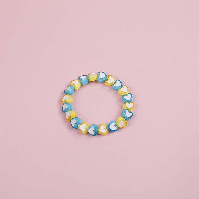 Makersland Girls Star Love Bead Bracelet