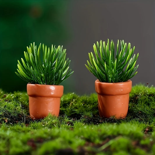 Simulation Plant Potted Statue Micro Landscape Model Dollhouse Decoration