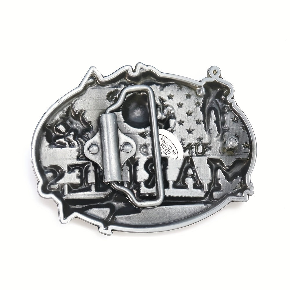 American Flag Military Belt Buckle for Women's Clothing