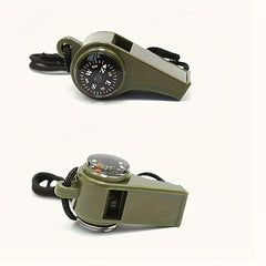 3-In-1 Emergency Whistle Compass Thermometer