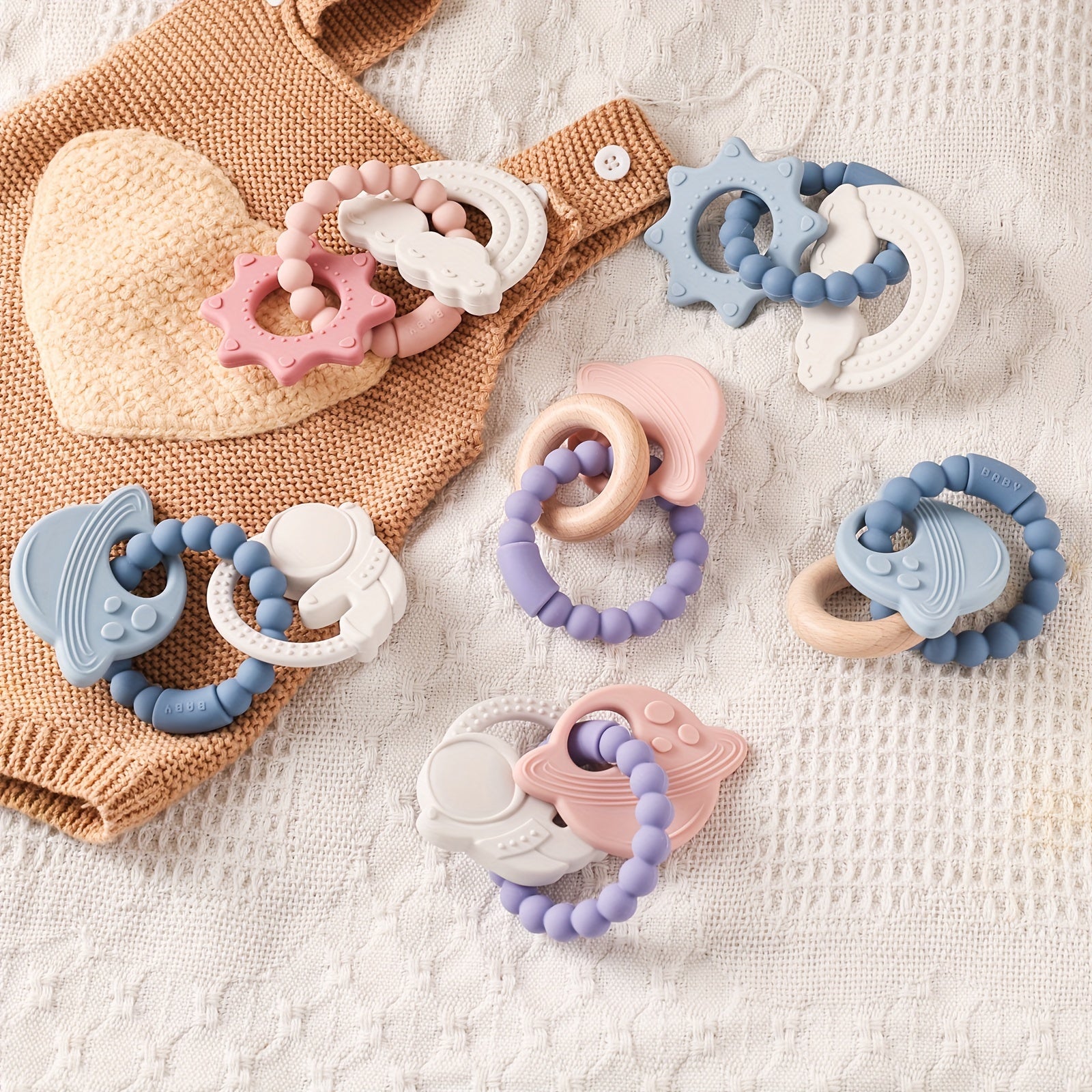Silicone Teething Toy for Babies Non Toxic Bracelet