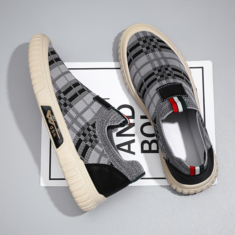Men's Knit Slip On Casual Shoes Breathable Lightweight