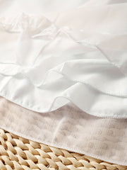 Baby Girls Flower Suspenders Sleeveless Dress & Headband 2pcs Set