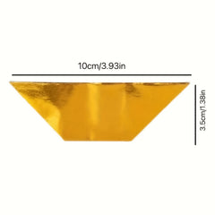 200pcs Thick Paper Golden & Silvery Ingots for Festival