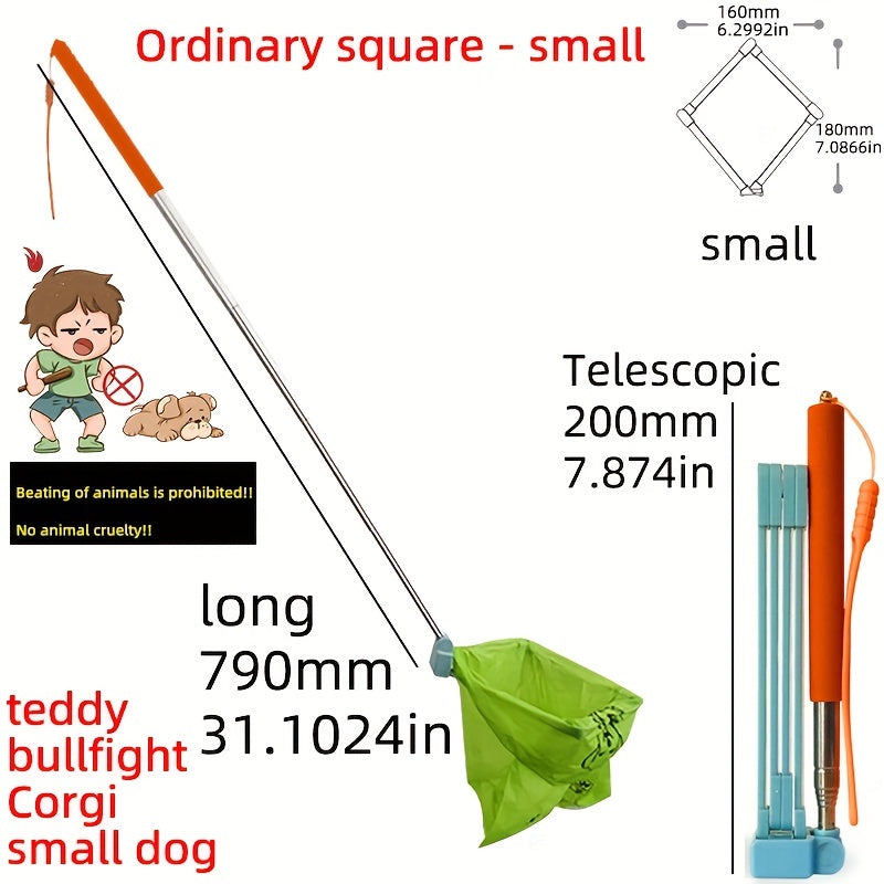 Portable Dog Poop Cleaning Tool Long Handled Pet Excrement Collector