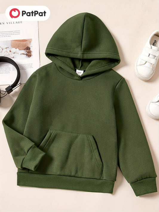 Boys Fleece-Lined Hooded Sweatshirt - Spring/Fall Kids Clothing