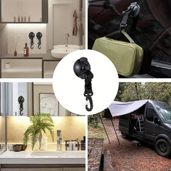Heavy Duty Suction Cup Anchor with Securing Hook for Camping Tarp