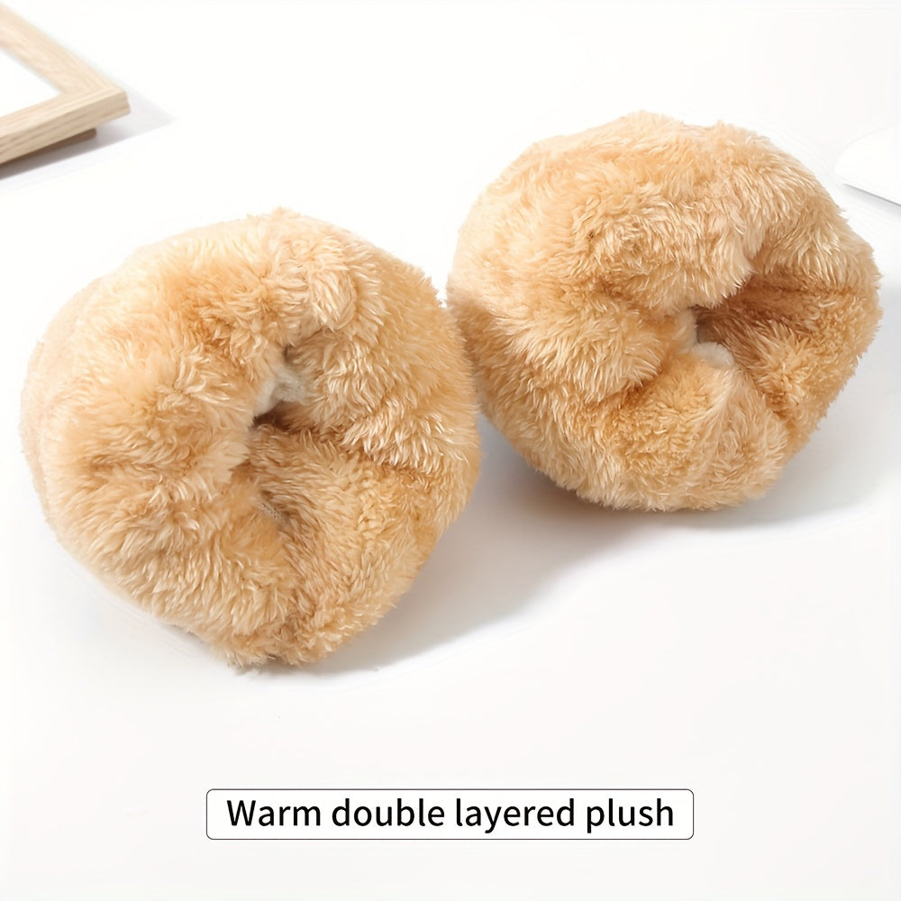 Winter Double Layer Velvet Thickened Gloves Touch Screen Full Finger Gloves