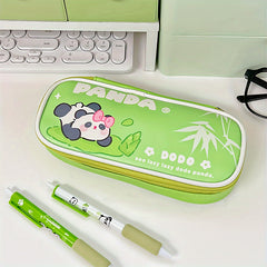 Cute Panda Pencil Case - Large Capacity Portable Pencil Bag