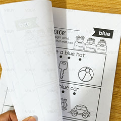 Preschool Sight Words Workbook with Matching Sentences & Pictures