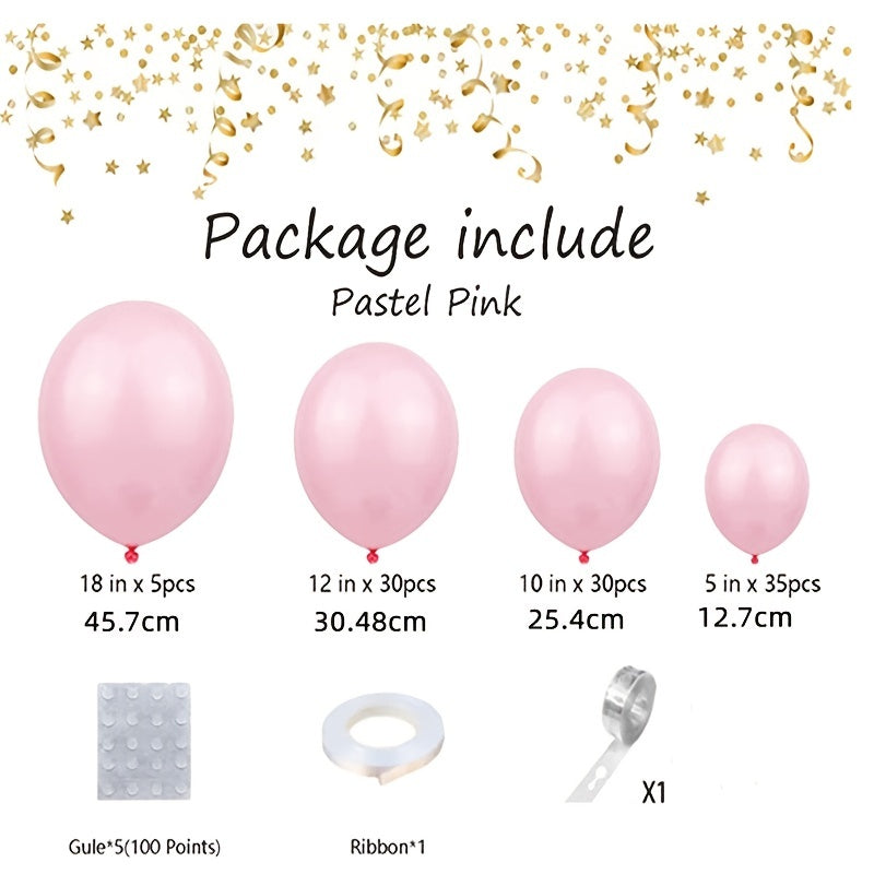 100pcs Matte Latex Balloons Garland Kit for Shower Birthday Wedding Graduation
