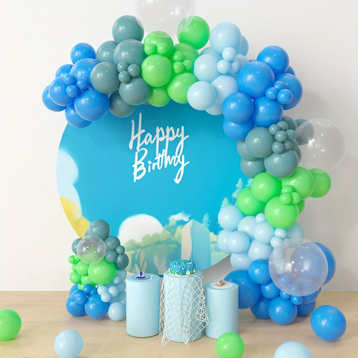 Ocean Party Balloon Garland Arch Kit Under the Sea Birthday Decor 135pcs