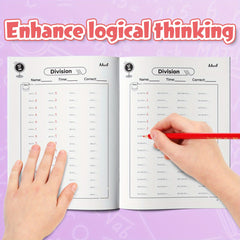 Kids Math Workbook Set: Addition Subtraction Multiplication Division Exercises