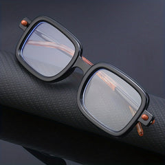 Classic Retro Rectangle Clear Lens Glasses For Women Men