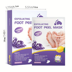 Lavender Foot Peel Mask Exfoliating Foot Care 5 Pairs