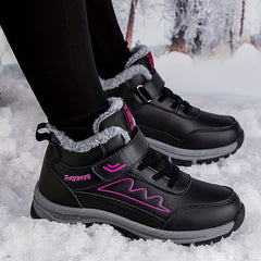 Non slip Thickened Medium Tube Snow Boots Versatile Wear Resistant Warm Shoes