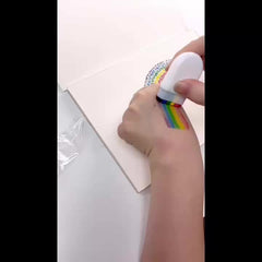 Rainbow Stripe Face Graffiti Pen for Pride Celebration
