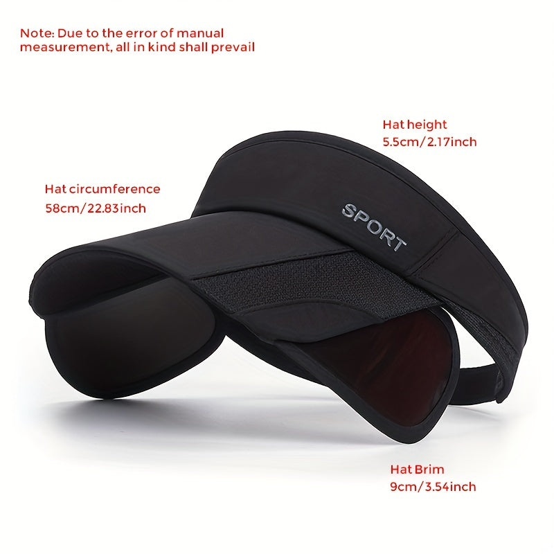 Women's Adjustable UV Protection Visor Hat for Outdoor Sports