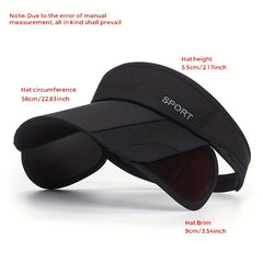 Women's Adjustable UV Protection Visor Hat for Outdoor Sports
