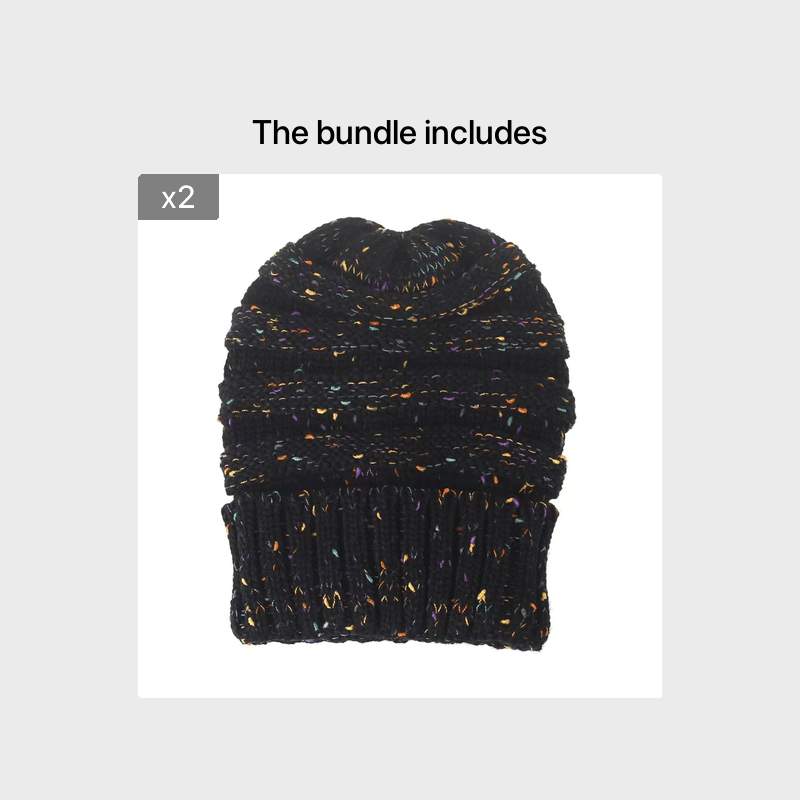 Women's Knitted Beanie Hat Warm Slouchy Cap For Winter Lightweight