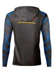 Men's Camo UPF 50 Sun Protection Hoodie Long Sleeve Top