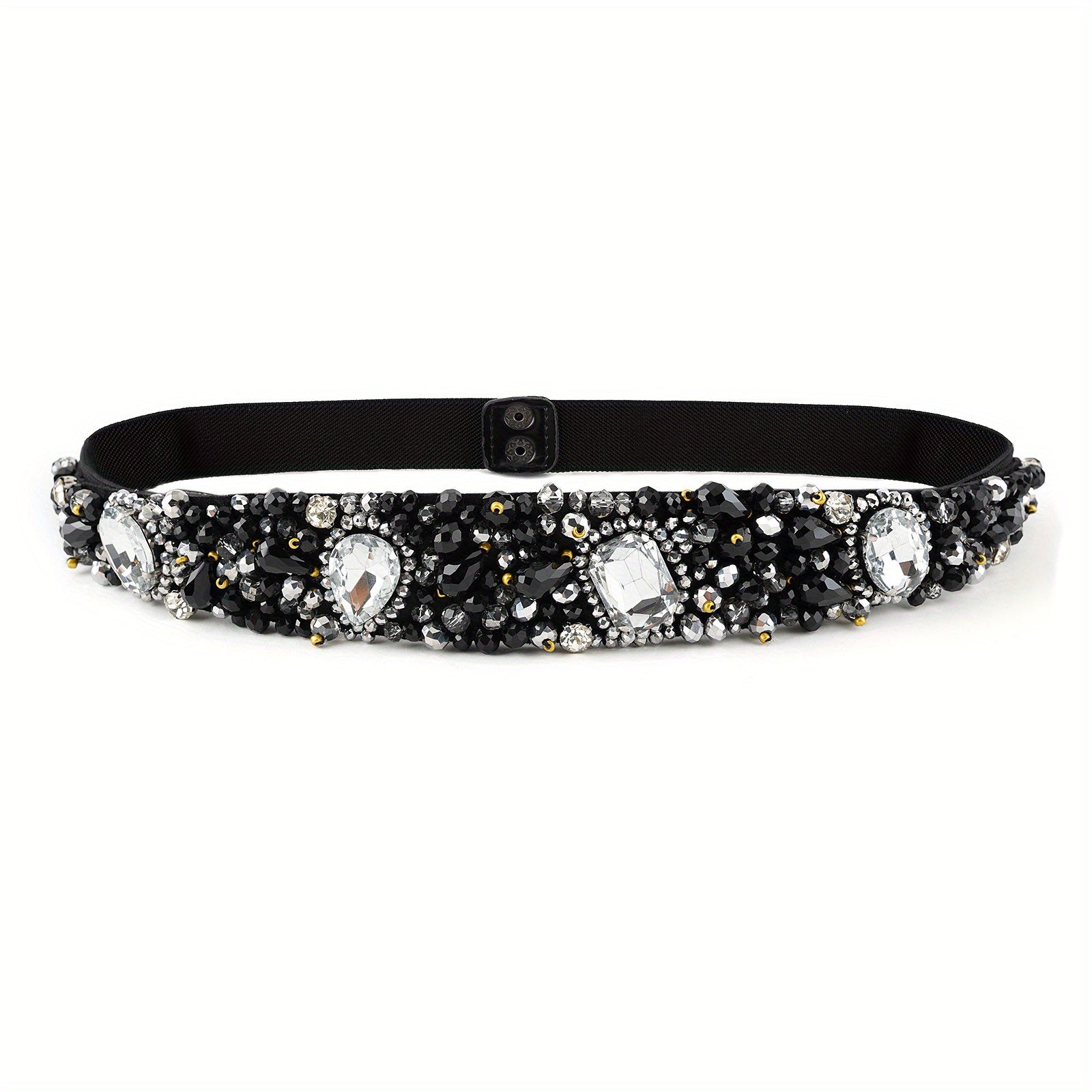 Baroque Crystal Boho Girdle Wide Belt for Women