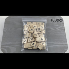 Wooden Alphabet Tiles Crafts Scrabble Letters DIY Gift Decorations