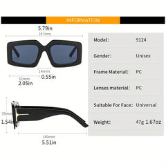 Y2K Retro Striped UV400 Sun Shades Glasses for Women Men